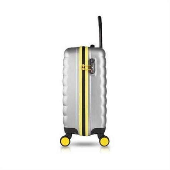 Colors Abs Makyaj ve Kabin Boy Gri  2li Valiz Seti