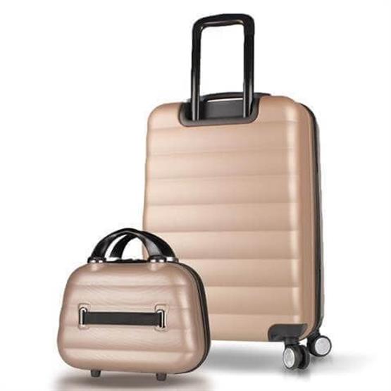 Colors Abs Makyaj ve Orta Boy Gold  2li Valiz Seti