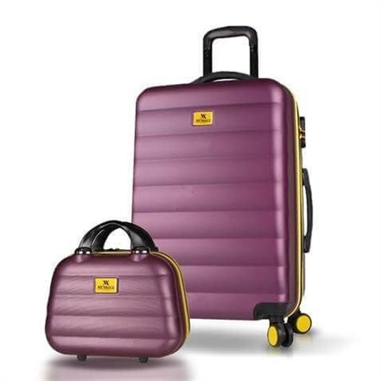 Colors Abs Makyaj ve Orta Boy Mürdüm 2li Valiz Seti