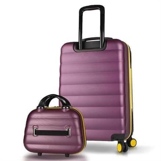 Colors Abs Makyaj ve Orta Boy Mürdüm 2li Valiz Seti