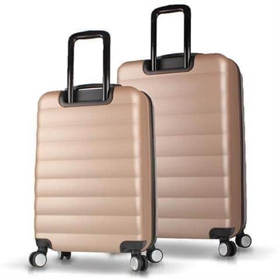 Colors Abs Orta ve Büyük Boy Gold  2li Valiz Seti