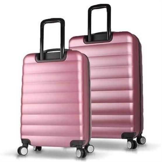 Colors Abs Orta ve Büyük Boy Rose Gold  2li Valiz Seti
