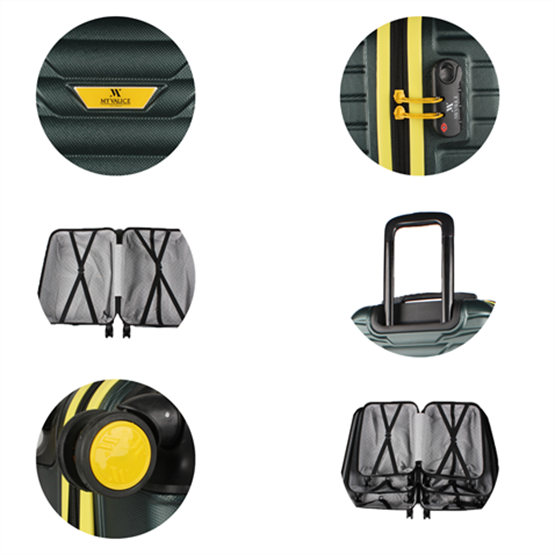 My Valice Croc Abs Büyük Boy Haki Valiz