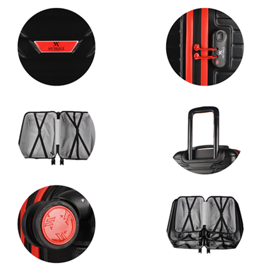 My Valice Croc Abs Büyük Boy Siyah Valiz