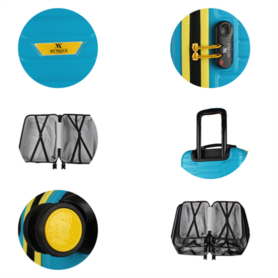 My Valice Croc Abs Büyük Boy Turkuaz Valiz