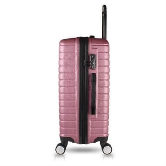 Croc Abs Kabin Orta Büyük ve Makyaj Boy Rose Gold 4lü Travel Valiz Seti
