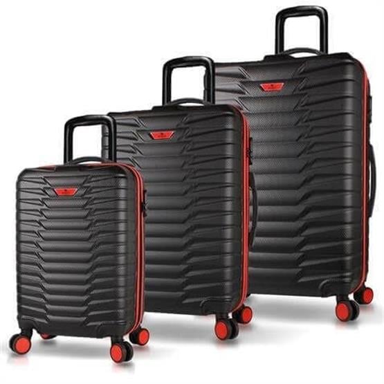 My Valice Croc Abs Kabin Orta ve Büyük Boy Siyah 3lü Valiz Seti