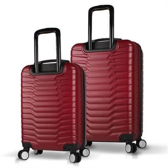 Croc Abs Kabin ve Orta Boy Bordo  2li Valiz Seti