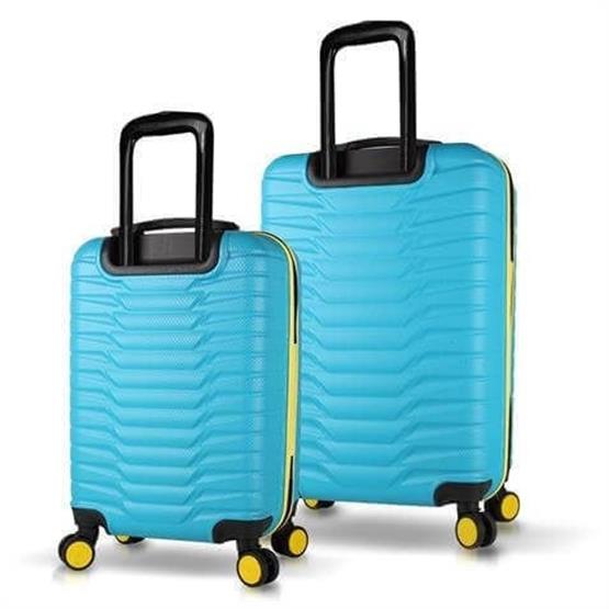 Croc Abs Kabin ve Orta Boy Turkuaz  2li Valiz Seti
