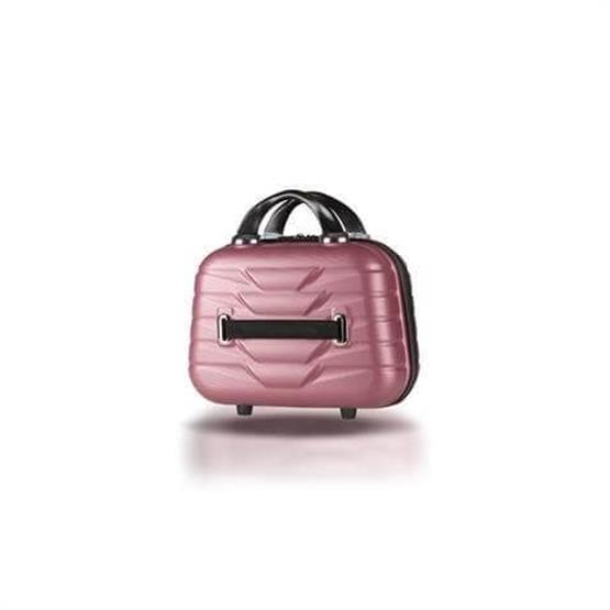 Croc Abs Makyaj Çantası & El Valizi Rose Gold