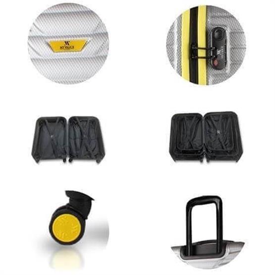 Croc Abs Orta Boy Gri Valiz