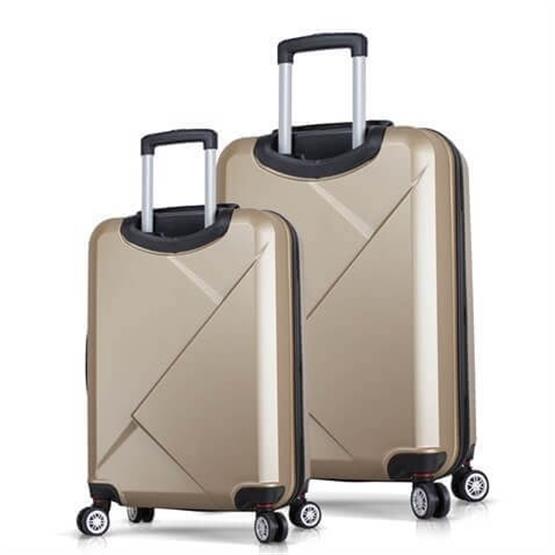 Diamond Abs Kabin ve Orta Boy Gold 2li Valiz Seti