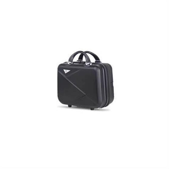 Diamond Abs Makyaj Çantası El Valizi Siyah