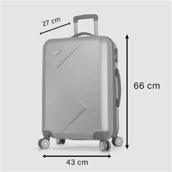 Diamond Abs Orta Boy Valiz Rose Gold