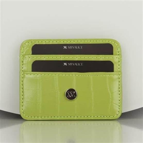 My Valice Kadın Deri Cüzdan ve Kartlık 1624 Fıstık Yeşili