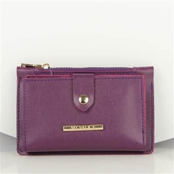 My Valice Kadın Deri Cüzdan ve Kartlık 1626 Mor