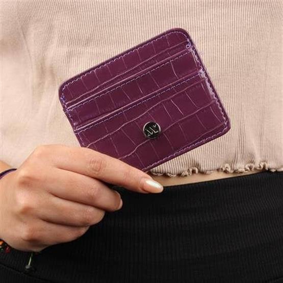 My Valice Kadın Deri Cüzdan ve Kartlık 1624 Mürdüm