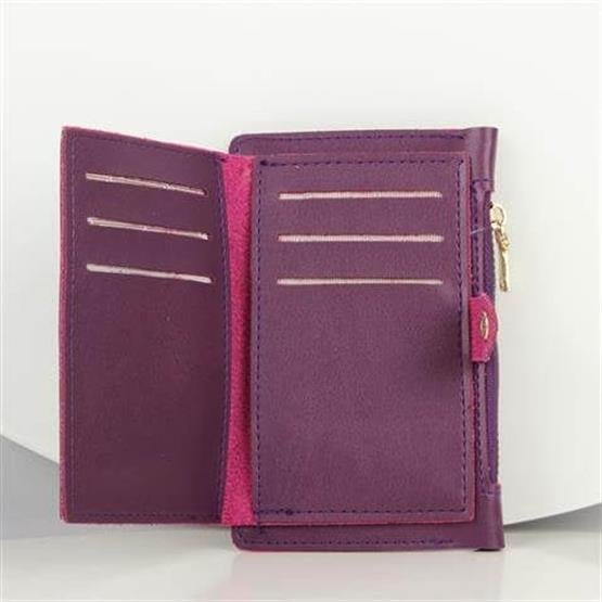 My Valice Kadın Deri Cüzdan ve Kartlık 1626 Mor