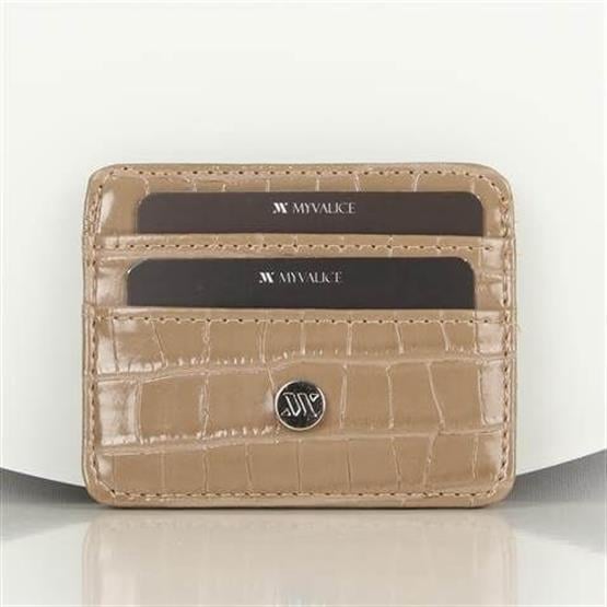 My Valice Kadın Deri Cüzdan ve Kartlık 1624 Bej