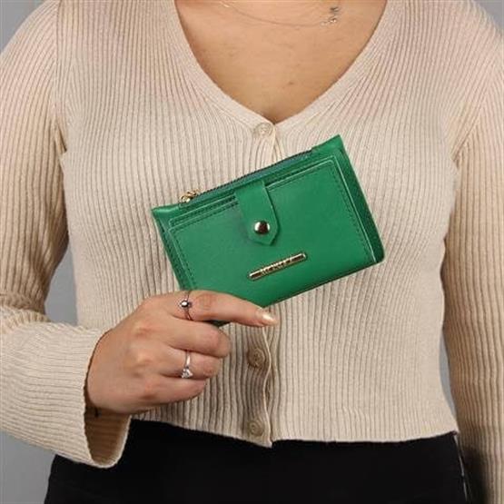 My Valice Kadın Deri Cüzdan ve Kartlık 1626 Yeşil