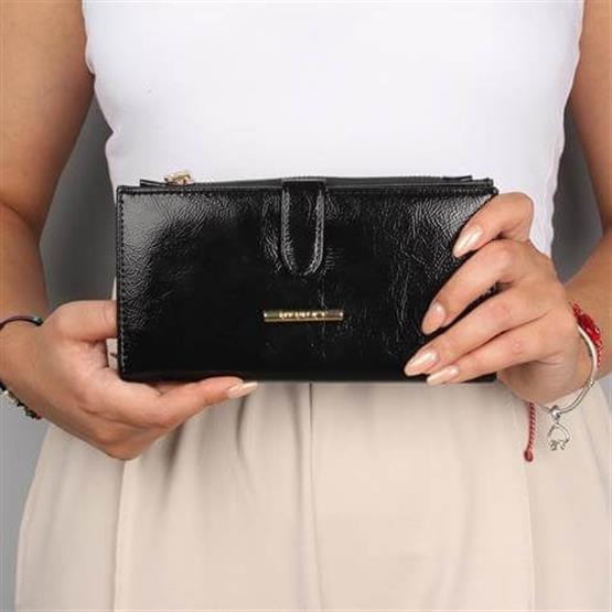 My Valice Kadın Deri Cüzdan ve Kartlık 1625 Siyah