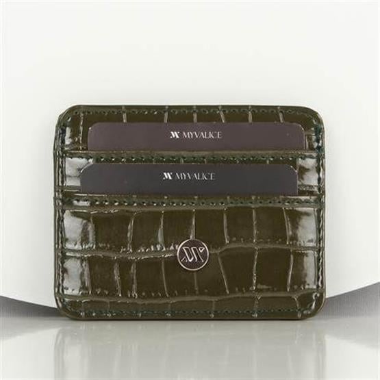 My Valice Kadın Deri Cüzdan ve Kartlık 1624 Haki