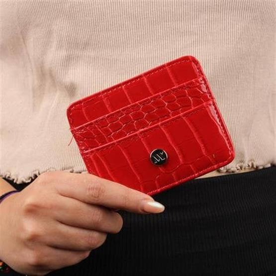 My Valice Kadın Deri Cüzdan ve Kartlık 1624 Kırmızı