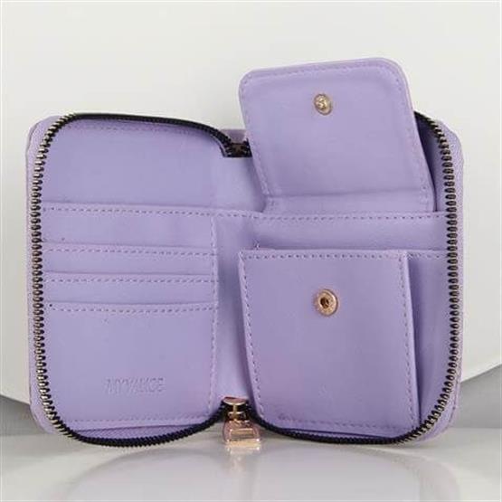 My Valice Kadın Deri Cüzdan ve Kartlık 1623 Lila