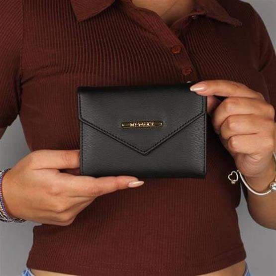 My Valice Kadın Deri Cüzdan ve Kartlık 1621 Siyah