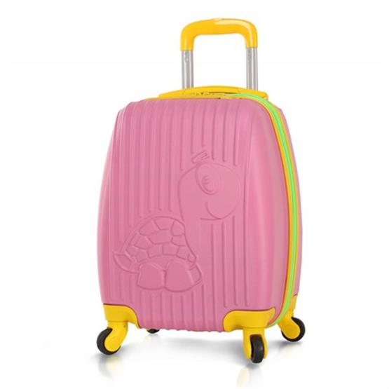 My Valice Kids Abs Çocuk Valizi Kaplumbağa Pembe
