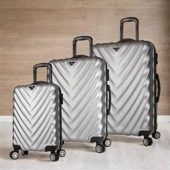 My Valice Lotus Abs Kabin Orta ve Büyük Boy Gri 3lü Valiz Seti