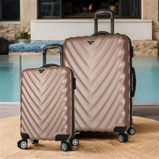 Lotus Abs Kabin ve Büyük Boy Gold 2li Valiz Seti