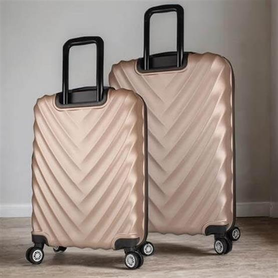 Lotus Abs Orta ve Büyük Boy Gold 2li Valiz Seti