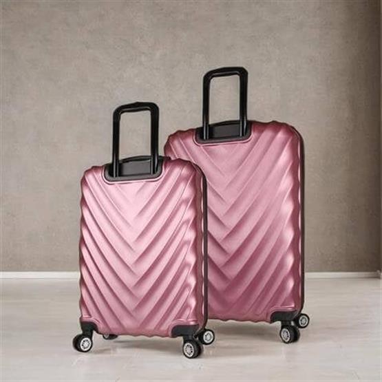 Lotus Abs Orta ve Büyük Boy Rose 2li Valiz Seti