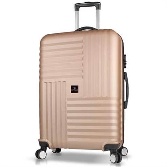 Puzzle Abs Büyük Boy Gold Valiz