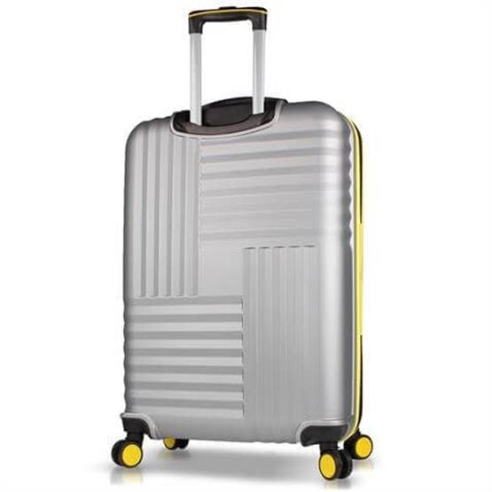 Puzzle Abs Büyük Boy Gri Valiz