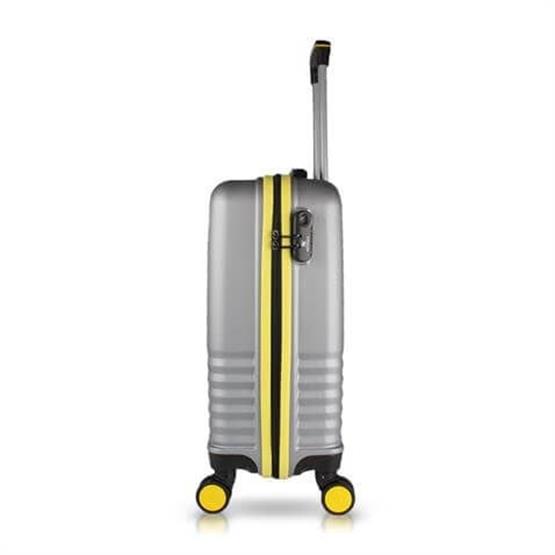 Puzzle Abs Küçük Kabin Boy Gri Valiz