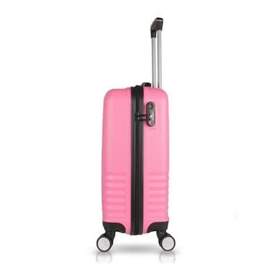 Puzzle Abs Küçük Kabin Boy Pembe Valiz
