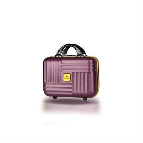 Puzzle Abs Makyaj Çantası & El Valizi Mürdüm