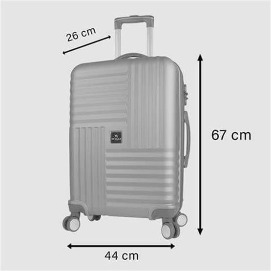 Puzzle Abs Orta Boy Rose Gold Valiz