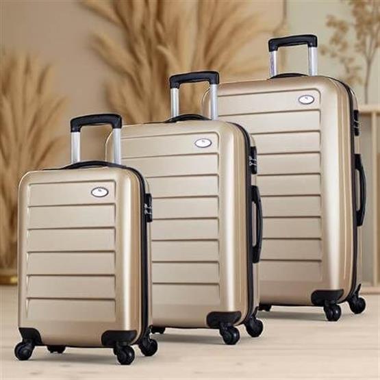 My Valice Ruby Abs Kabin Orta ve Büyük Boy Gold 3lü Valiz Seti