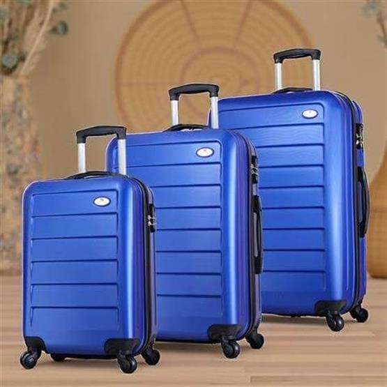 My Valice Ruby Abs Kabin Orta ve Büyük Boy Mavi 3lü Valiz Seti