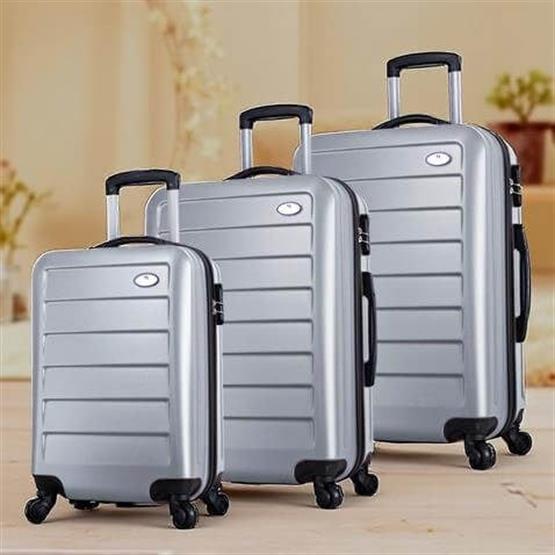 My Valice Ruby Abs Kabin Orta ve Büyük Boy Gri 3lü Valiz Seti