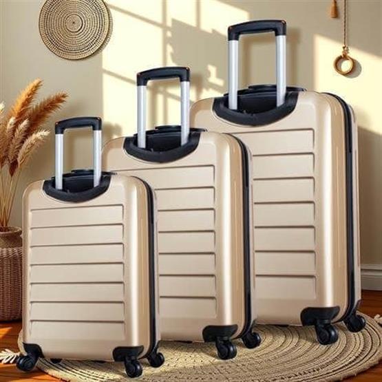 My Valice Ruby Abs Kabin Orta ve Büyük Boy Gold 3lü Valiz Seti