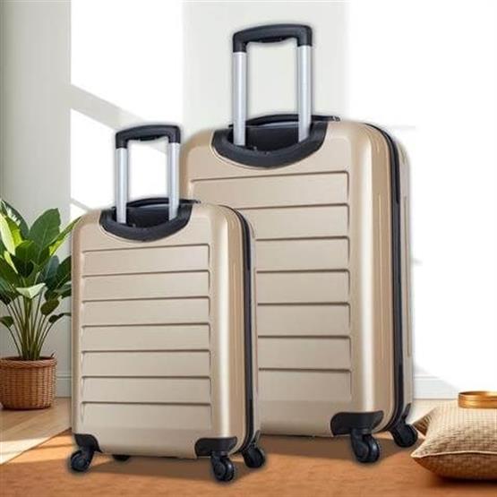 Ruby Abs Kabin ve Büyük Boy Gold 2li Valiz Seti