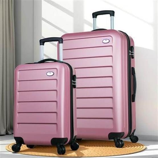 Ruby Abs Kabin ve Büyük Boy Rose Gold 2li Valiz Seti