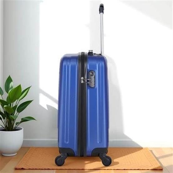 Ruby Abs Kabin ve Makyaj Boy Mavi 2li Valiz Seti