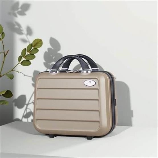 Ruby Abs Makyaj Çantası El Valizi Gold