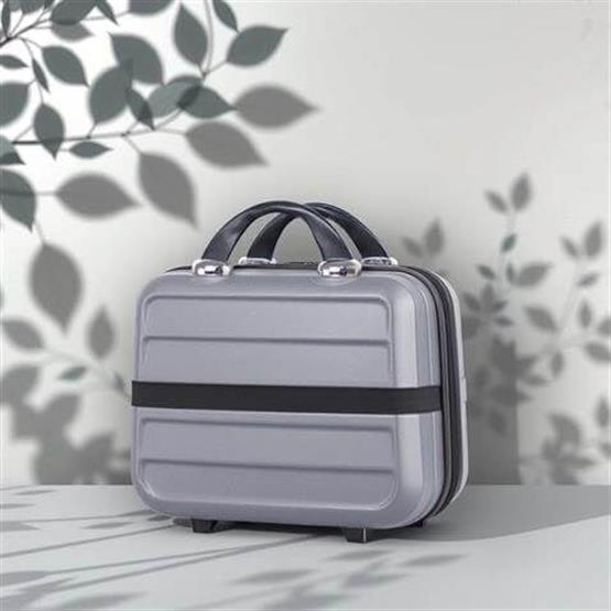 Ruby Abs Makyaj Çantası El Valizi Gri