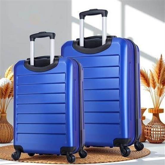 Ruby Abs Orta ve Büyük Boy Mavi 2li Valiz Seti